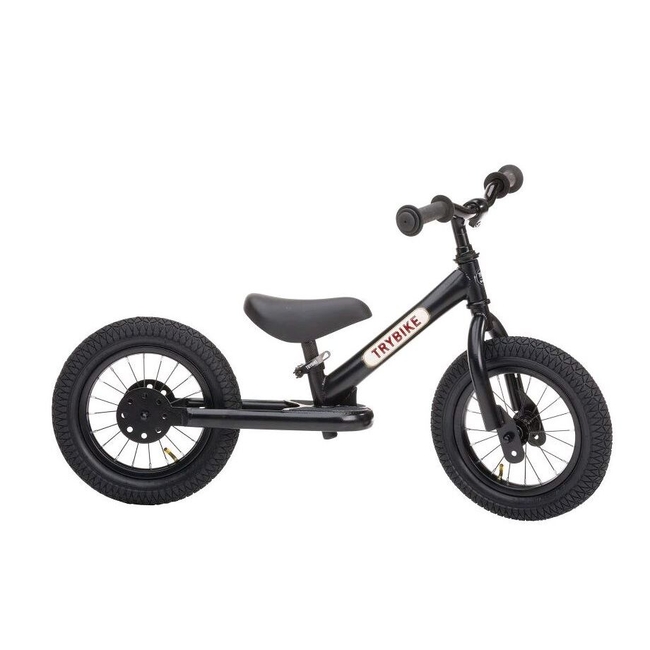 Trybike Balance Bike Vintage 15+m Black TBS-2-BLK-all