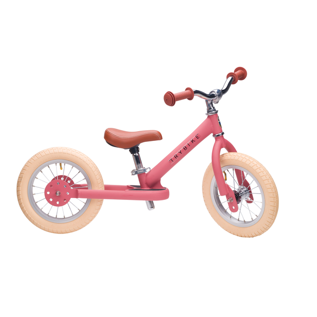 Trybike Ποδήλατο Ισορροπίας Vintage 15+ μηνών Ροζ ματ TBS-2-PNK-M-VIN