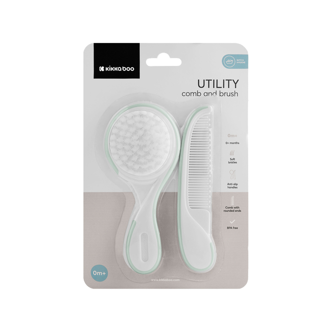 Kikka boo Comb and Brush Utility Mint 31303040111