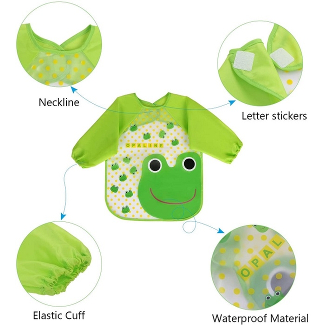 Vicloon Waterproof Bibs with Sleeves 4 pieces 6 + months (2557981)