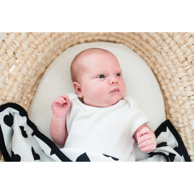 Hand-woven Baby Wicker Moses Basket for mattress 72x33cm Natural