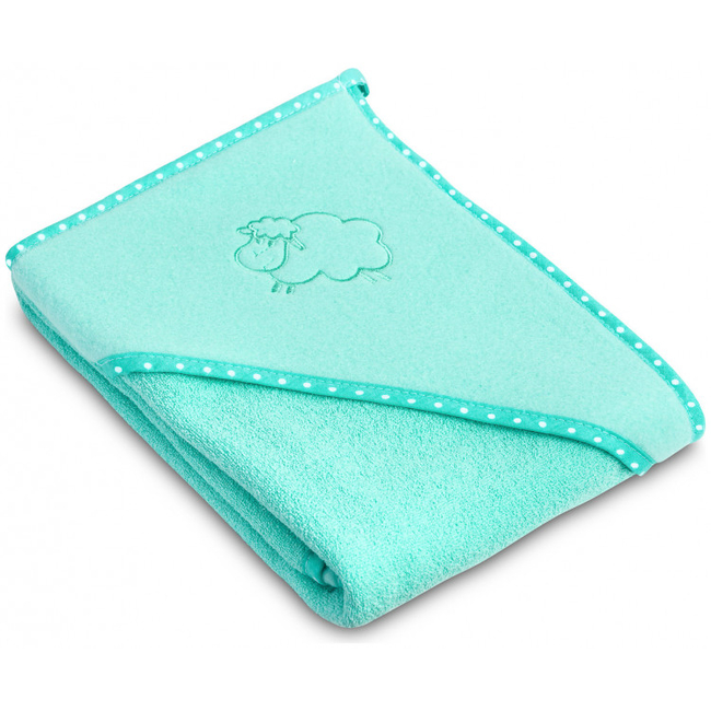 Sensillo Hooded Bath Towel 80x80 cm - Turquoise