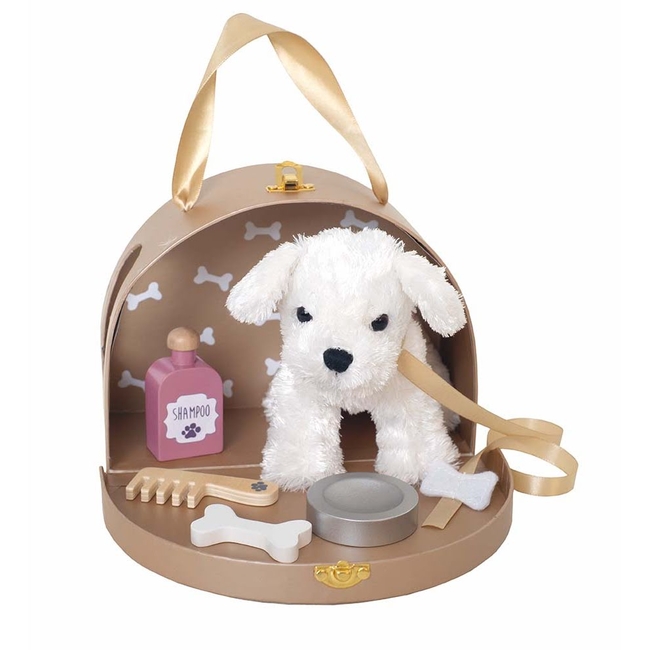 Jabadabado: Wooden Toy Suitcase with a dog JB-W7191
