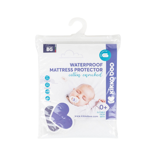 Mattress protector flat - cotton 80/50 cm for mini cot