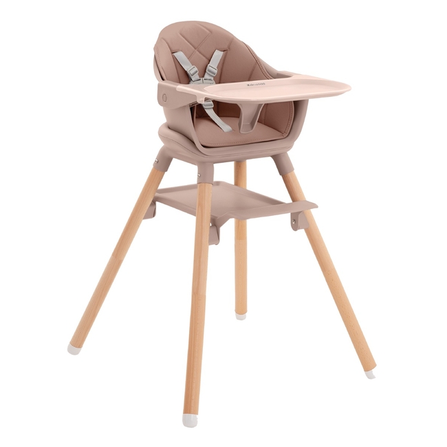 Kikka Boo Woody 2σε1 Παιδικό καρεκλάκι Φαγητού Pink 2024 31004010176 (Δώρο Μπολ Φαγητού με κουταλάκι)