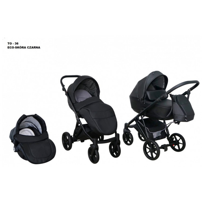 Mikrus TOKYO 3 σε 1 Ολοκληρωμένο Σύστημα Μεταφοράς Color 36 BLACK ECO LEATHER