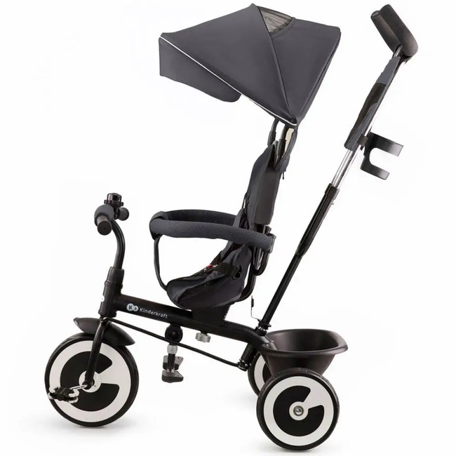 KinderKraft Aston Παιδικό Τρίκυκλο Ποδήλατο με Αναστρέψιμο Κάθισμα 9+ μηνών Malachite Grey KRASTO00GRY0000