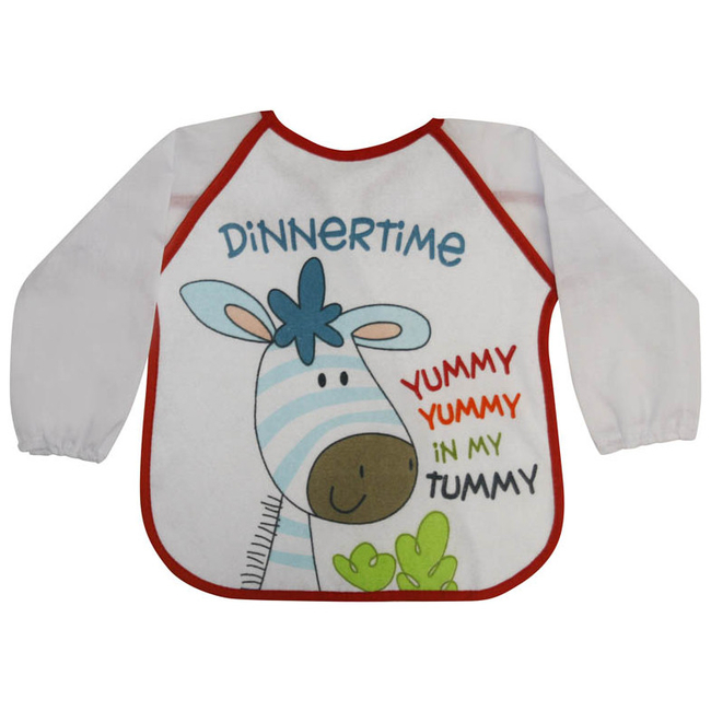 Bertoni Lorelli Bib with Sleeves-Zebra