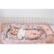 Jukki Baby Nest Cocoon Φωλιά Για Βρέφη 100x55 Διπλής Όψης Roses Βελούδο